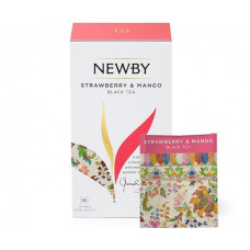 Чорний чай Newby Полуниця та Манго в пакетиках 25 шт (310130) Чорний чай Newby Полуниця та Манго в пакетиках 25 шт (310130)