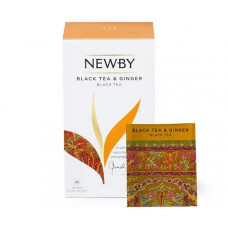 Чорний чай Newby з імбиром у пакетиках 25 шт (311630) Чорний чай Newby з імбиром у пакетиках 25 шт (311630)