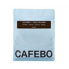 Кава CafeBoutique Colombia Supremo+India Malabar AA у зернах 1000 г Кава CafeBoutique Colombia Supremo+India Malabar AA у зернах 1000 г