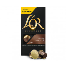 Кава в капсулах L'OR Espresso Forza Nespresso - 10 шт Кава в капсулах L'OR Espresso Forza Nespresso - 10 шт